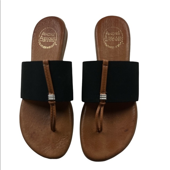 Andre Assous Nice Featherweights Black Size 8 - Picture 4 of 9